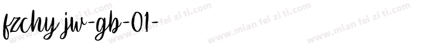 fzchy jw-gb-01字体转换